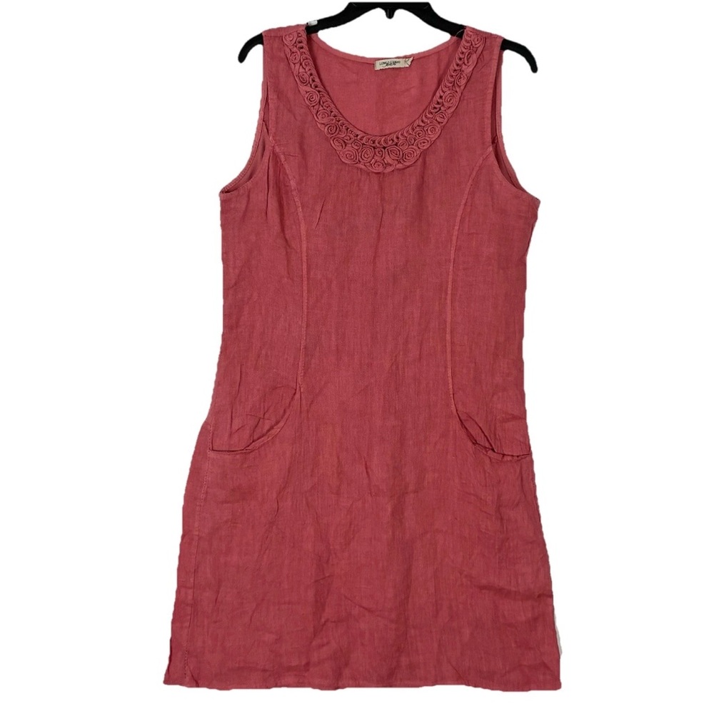 Lungo L’Arno Dress M Pink Linen Italy